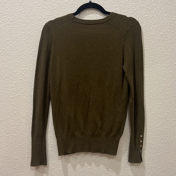 Forest Green Sweater with Gold buttons - Picture 2 of 3